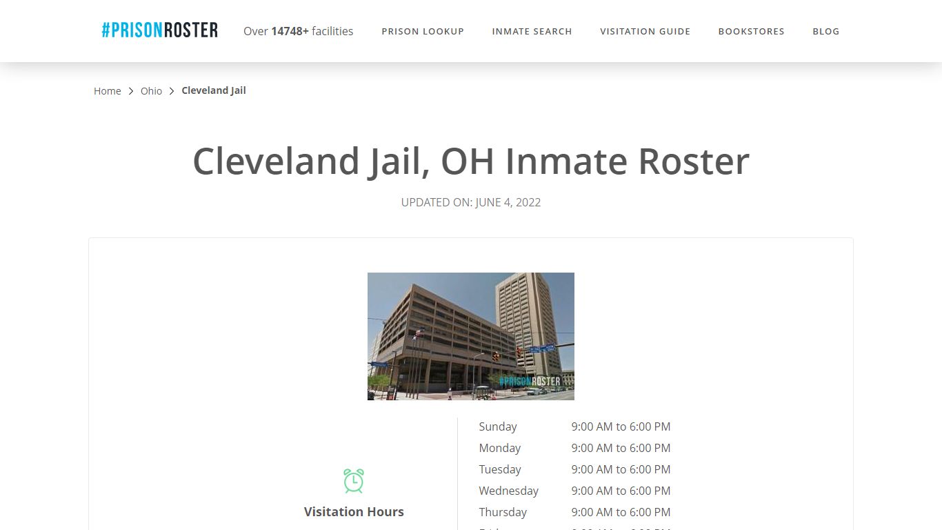 Cleveland Jail, OH Inmate Roster - Nationwide Inmate Search